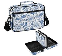 Zippered Bible Covers Vintage Blue Rose William Morris White Bible