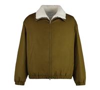 Zippered Cotton Jacket - male - Bottega Veneta - Faux Fur & Shearling Jackets - Green - M - Jackets M