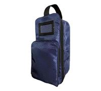 Zippered Golf Shoe Carrier Bag | Spacious Storage Bag with Front Pocket for Easy Access | Perfect Portable Outdoor Shoe Bag for Golf, Sports Gear, and Travel Convenience, Blue, riferimento alla