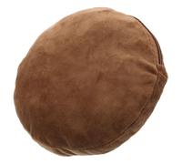 Zippered Insulated Hand Warmer Pouch, Flannel Round Cover | Anti Scald, Maintains Button Visibility, Easy Removal, Bedside the Go, Brown Minimalist Style