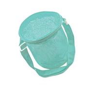 Zippered Net Bag Portable Beach Toy Organizers Bag For Children Easy Carry Shoulder For Pebbles Seatshell Collection Kids Seashells Collecting Bags