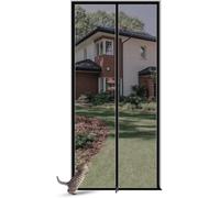Zippered Pet Screen Door - Insect & Mosquito Net for Doors Balconies & Terraces - Durable Easy to Install (100x220cm) - Ideal for Cats & Dogs