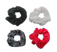 Zippered Pocket Hair Scrunchies Soft Velvets Bands For Ponytail Women Colorful Hair Ties Accessories Party Ornament