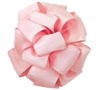 Zipperstop Offray Wired Edge Anisha Craft Ribbon, 4-Inch Wide by 10-Yard Spool, Light Pink