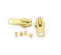 ZipperStop Wholesale Authorized Distributor YKK Zipper Repair Solution, YKK #10 Brass Slider (2 Sliders/Pack)