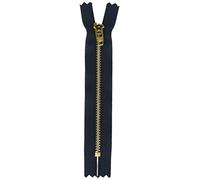 Zipperstop YKK Metal Jean Zipper, 5", Navy, 5 Inches
