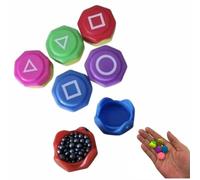 ZIPPIDOO Gonggi Korean Game Real Weighted Stones for Traditional Gong Gi Play | Gonggi Korean Jacks Portable Pebble Games