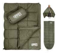 ZIPPIES 3M Thinsulate Insulation Puffy Camping Blanket for Cold Weather, Queen Size Warm Camping Quilt with Zipper, Waterproof Outdoor Sleeping Bag for Hammock, Cozy & Versatile Gift for Men and Women