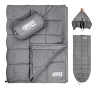 ZIPPIES 3M Thinsulate Insulation Puffy Camping Blanket for Cold Weather, Queen Size Warm Camping Quilt with Zipper, Waterproof Outdoor Sleeping Bag for Hammock, Cozy & Versatile Gift for Men and Women