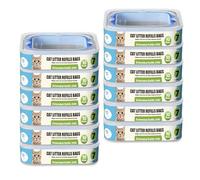 Zippland 12 Pack Cat Litter Refills Cartridge Compatible with Your Genie Litter Standard, Plus and XL Cat Litter Pail