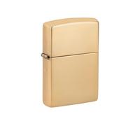 Zippo Highly Polished Solid Brass Lighter Lid Windproof Compact Design