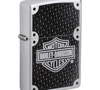 Harley Davidson Satin Chrome Zippo Lighter - A26107