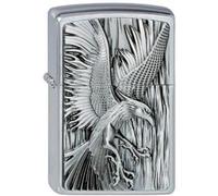 Zippo Lighter, Chrome, Black, Normal