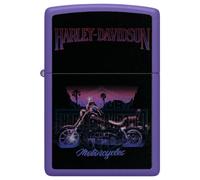 Zippo 46676 Harley-Davidson® Black Light Motorcycle Design Lighter