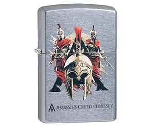 Zippo Assassin's Creed Odyssey Street Chrome Colour Image Windproof Lighter Refillable in Quality Gift Box 49084