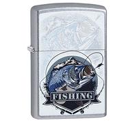 Zippo Bass Fishing Design-207-Zippo Collection 2019-60004184, Silver, smal