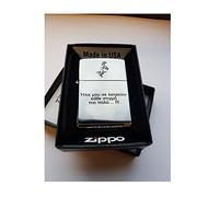 Genuine Zippo Regular Brushed Chrome Refillable Windproof Lighter