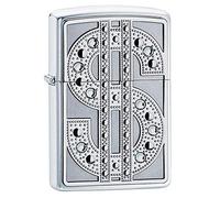 Zippo Bling Emblem Lighter - High Polished Chrome S,20904