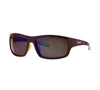 Zippo Bordeaux frame, bordeaux/lime green rubber temples, polarized blue flash mirror lens Sunglasses - bordeaux, one size