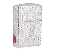 Zippo, “Boxes All Over” design lighter in durable metal, Real windproof lighter, ideal for outdoors, refillable and guaranteed for life, Boxes All Over Design