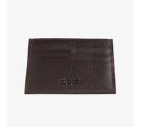Zippo Brown Leather Card Holder Wallet 2006033