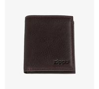 Zippo Brown Leather Tri-Fold Wallet 2006048