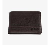 Zippo Brown Leather Tri-Fold Wallet 2006053