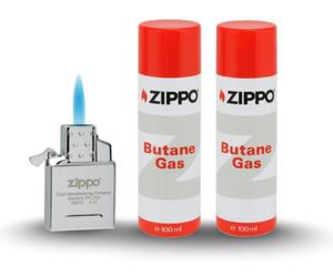 Zippo Butane Single Flame Torch Lighter Insert Refillable Z8A19 BNIB with 2x Gas