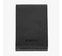 Zippo Carbon Fibre Pattern Fold Out Black Card Holder Wallet 2007998