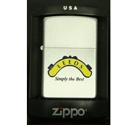 Zippo Cigarette Lighter, Leeds Simply The Best, Personalised FREE, Birthday, Weddding Gift