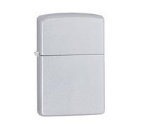 Zippo Classic Satin Chrome Windproof Flame Lighter Genuine Smokers Accessory