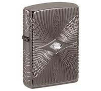 Zippo Collectible Lighter 49291 Pattern Design with Central Diamond, Unisex Gift Idea