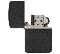 Zippo Crackle Gasoline Lighter with pouch - Black