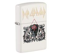 Zippo Def Leppard White Matte Pocket Lighter, One Size