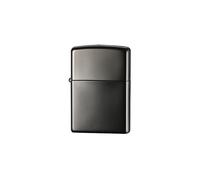 Zippo Ebony w/Logo Black Gloss Zippo Lighter