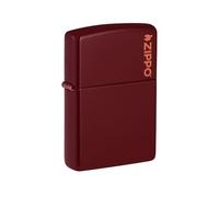 Zippo, Elegant metal lighter, timeless design and True windproof lighter, refillable and durable, ideal for adventurers, Color: Classic Merlot with Zippo logo