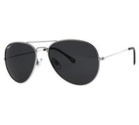 Zippo Polarised Sunglasses, Silver, Medium