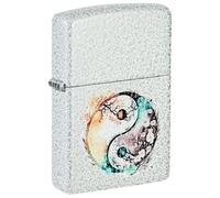 Zippo Floral Yin and Yang Design Glacier Pocket Lighter