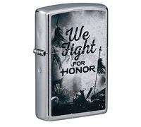 ZIPPO For Honor, Street Chrome - Petrol Storm Lighter, Refillable, in Product Packaging