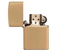 Zippo Gas Lighter - Brass Brushed