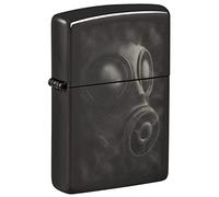 Zippo Gas Mask Design High Polish Black Pocket Lighter