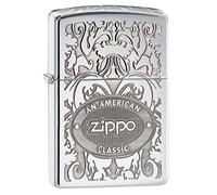 Zippo Gleaming patina - Regular Windproof Zippo Lighter High Polished Chrome