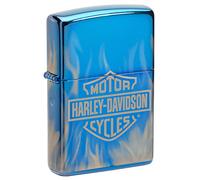 Zippo Harley-Davidson 360° Flames High Polish Blue Pocket Lighter