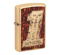 Zippo Harley Davidson High Polish Brass #1 Skull Fusion Design Windproof Flame