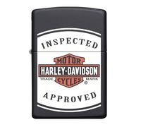Zippo Harley Davidson Lighter Classic Logo Matt Black Windproof Fuel Refillable