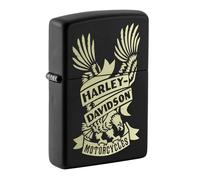 Original Zippo Harley-Davidson Eagle Motorcycle Black 60006097 Lighter Petrol Lighter