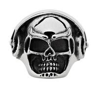 Zippo Headphone Skull Ring - 68 Europe Size in Silver Zippo Silver One Size