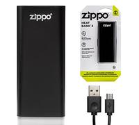 Zippo HEATBANK 3-Hour Rechargeable Hand Warmer, Unisex Adult, Black, 9.5 cm x 1.5 cm x 4 cm