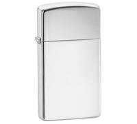 ZIPPO HIGHLY POLISHED CHROME SLIM PLAIN COMPACT DESIGN CLASSIC WINDPROOF LIGHTER