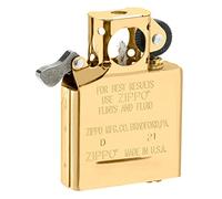Zippo, Pipe Insert metal, compatible with classic lighters, refillable, durable and elegant, ideal for smokers, standard, gold color, One Size